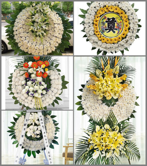山东莱芜莱城区杨庄镇陈西村花圈速递